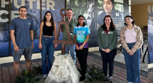 Tau Beta Pi Members next to the Bent